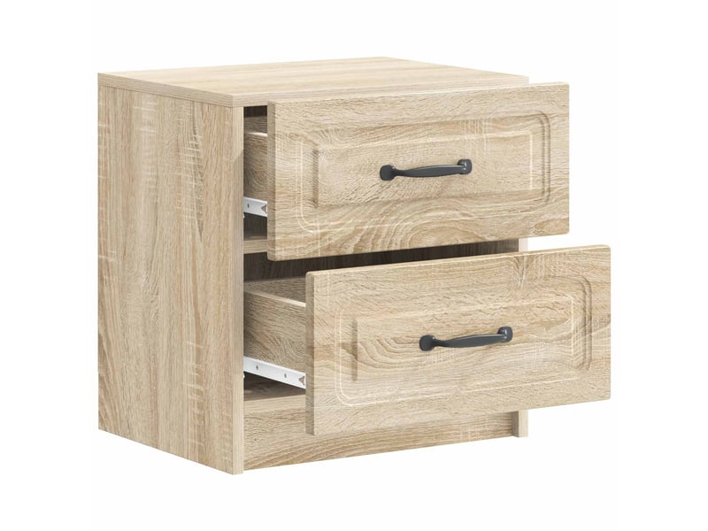 Table de chevet - cabinet de chevet - table de nuit 2 pièces chêne sonoma 43 x 34,5 x 44,5 cm - Conforama E