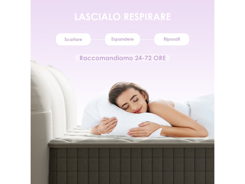  Matelas mousse 140x200 cm,épaisseur 30 cm,fermeté moyenne,respirant et réversible  - Conforama B