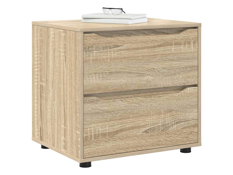  Armoire de rangement, commode de rangement 60 x 48 x 57 cm bois d'ingénierie shl7147  - Conforama C