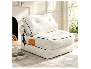 Deplimousse convertible 1 place <strong>MODENVIE</strong> <strong></strong> blanc
