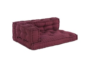 Coussin de canapé sur palette, coussin de chaise 3 pc tissu marron cf54212