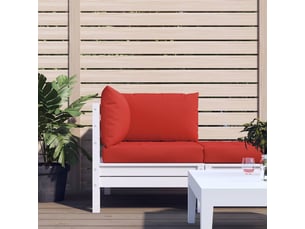 Lot de 3 coussins de palette, coussins de canapé rouge tissu oxford cf59710