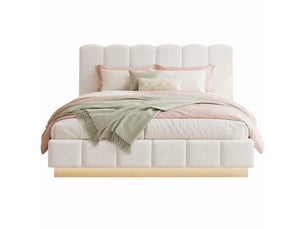 Lit coffre 180x200 cm WISHDOR   coloris blanc