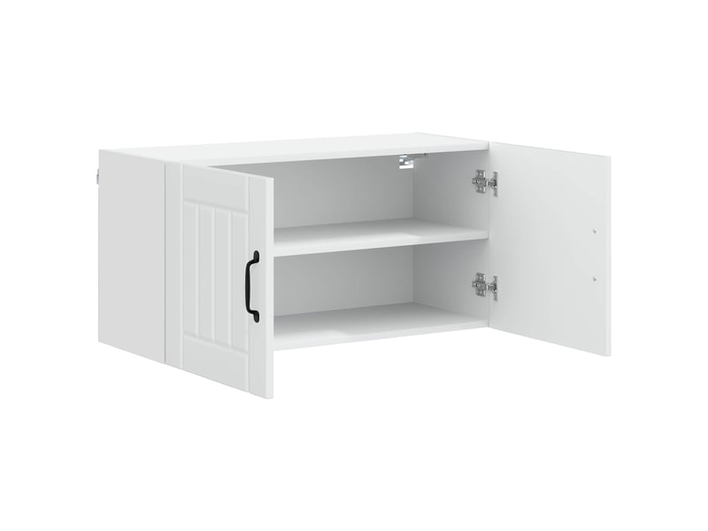  Meuble mural de cuisine, armoire de cuisine blanc 80x31x40cm bois d'ingénierie shl2510  - Conforama E
