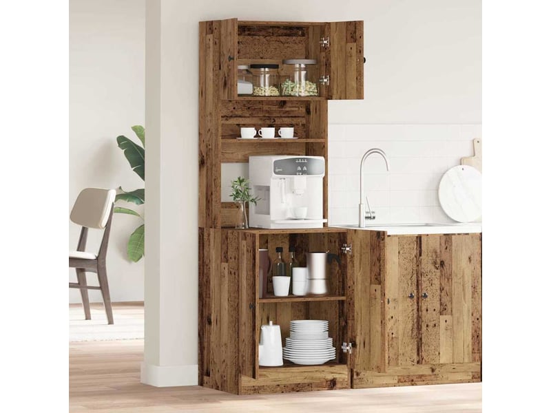  Buffet de cuisine, buffet haut bois ancien 60x50x180cm  - Conforama D