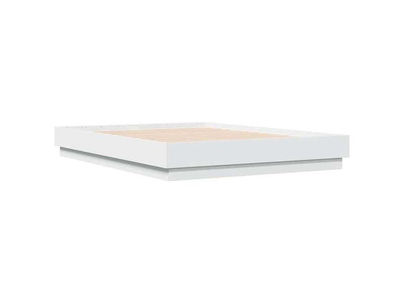  Lit double- lit adulte -  cadre de lit sans matelas blanc 140x190 cm  - Conforama B