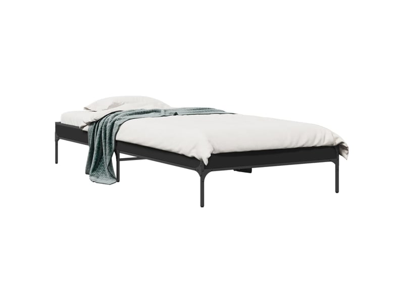  Lit simple- lit adulte -  cadre de lit sans matelas noir 100x200 cm  - Conforama A