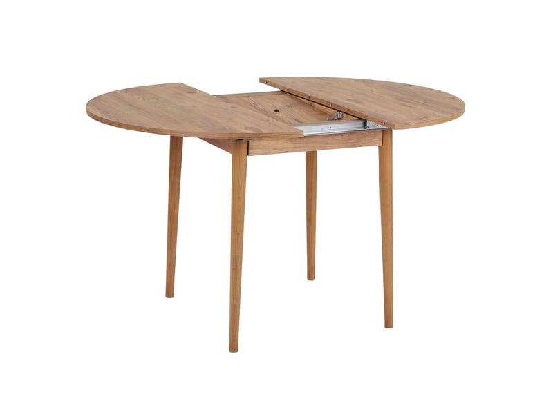  Table extensible bee, extensible, 100x100x75h cm chêne marron nœuds Bee - Conforama E