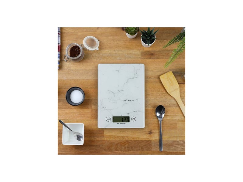  Balance de cuisine electronique 5 kg plateau verre lcd 1 g AAAQU59721 - Conforama B