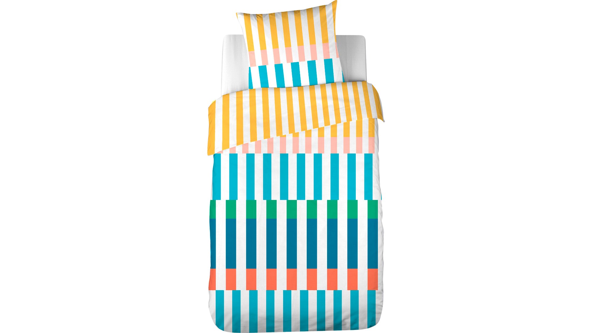 PARURE DE LIT HOUSSE + 1 TAIE 140X200 CM KIT multicolore Conforama