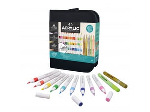 Trousse 45 feutres acryliques