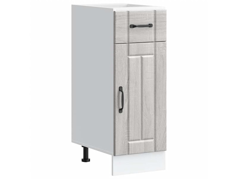  Meuble de rangement, armoire de cuisine lucca sonoma gris bois ingénierie shl2914  - Conforama B