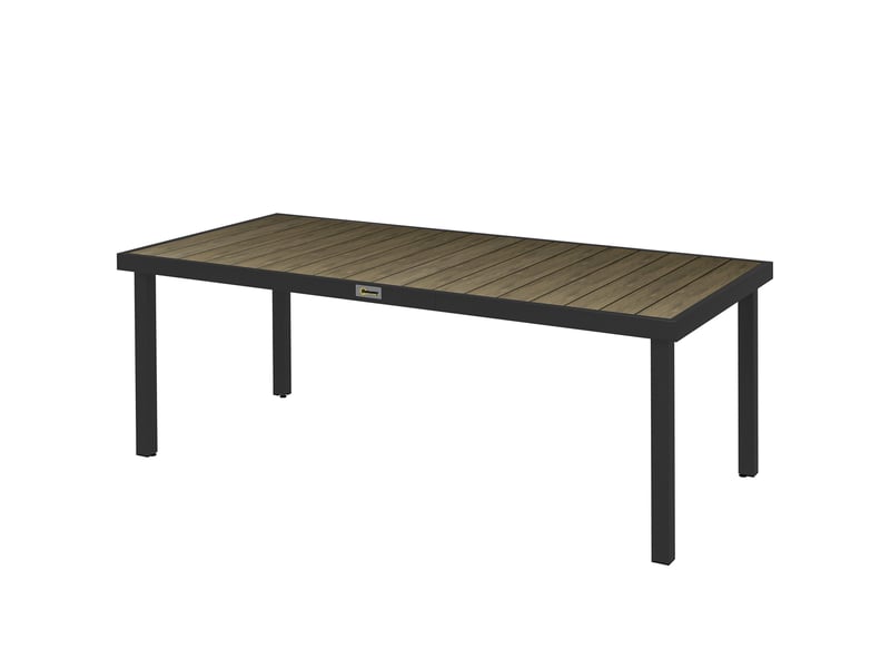 Table de jardin rectangulaire 8 personnes en aluminium 190 x 90 x 74 cm - Conforama B