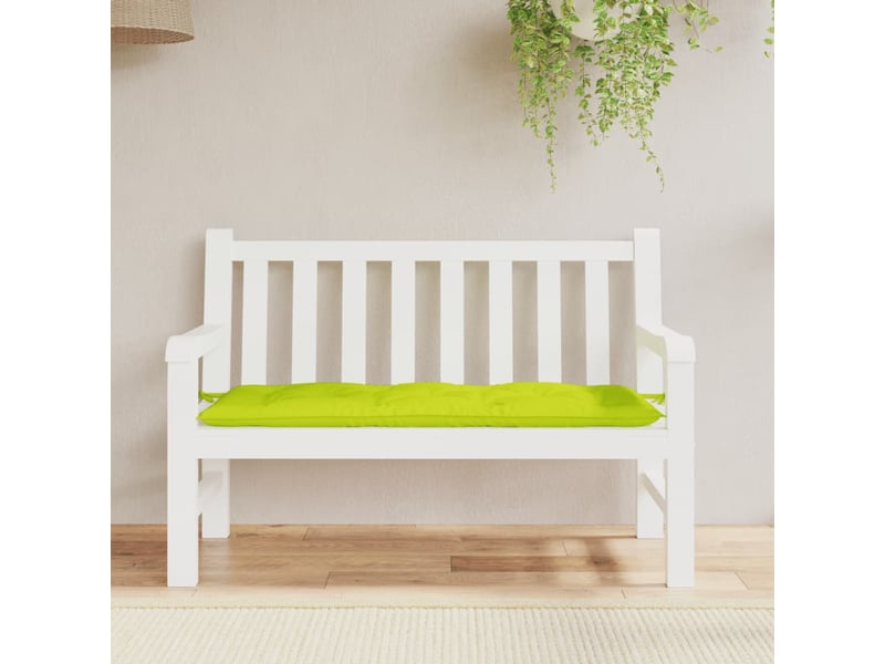  Coussin de banc de jardin, coussin d'assise vert brillant 120x50x7cm tissu oxford cf52866  - Conforama C