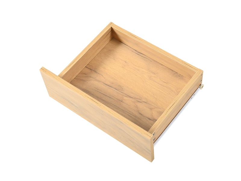  Meuble tv bas en mdf blanc et décor bois – 171,5 x 35 x 47 cm – 3 portes et 3 tiroirs  - Conforama E