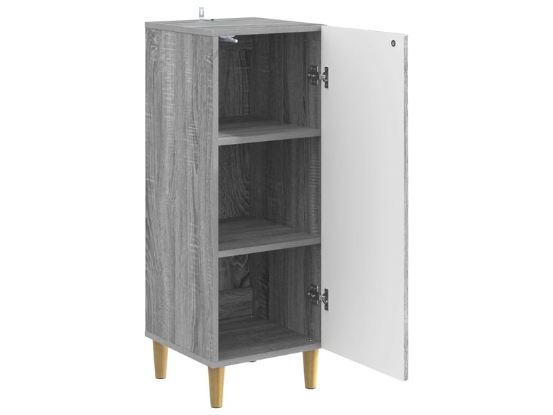  Buffet - bahut - meuble de rangement sonoma gris 33 x 34,5 x 90 cm bois d'ingénierie  - Conforama C