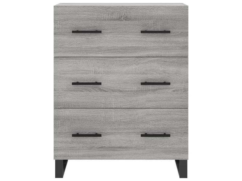  Buffet - bahut - meuble de rangement sonoma gris 69,5x34x90 cm bois d'ingénierie  - Conforama E