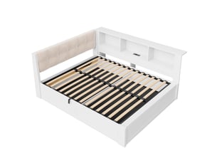 Lit banquette 140x200 cm coloris blanc