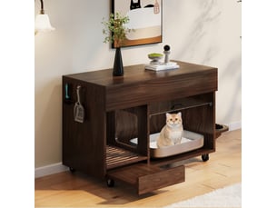 Buffet 2 porte(s) 0 tiroir(s) OKWISH - 100 cm coloris marron