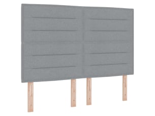 Tete de lit A fixer sur le cadre de lit largeur 160 cm gris