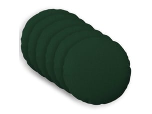 Lot de 6 coussins avec oreiller, coussins décoratifs heerlen vert foncé tissu cf50769