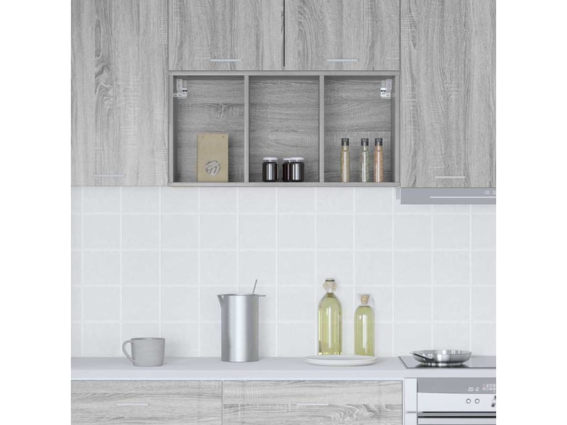  Meuble de rangement, armoire suspendue gris sonoma 40x29,5x80cm  - Conforama D