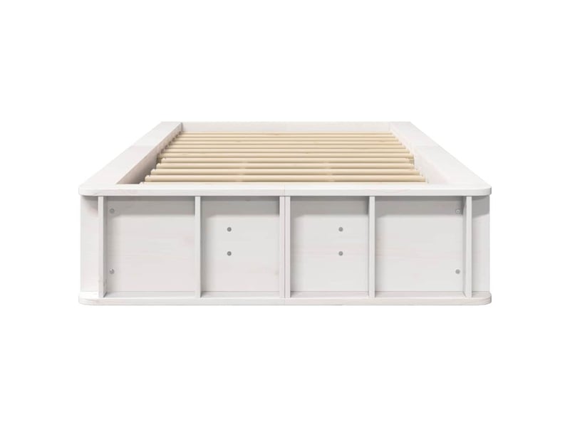  Lit simple- lit adulte -  cadre de lit blanc 80 x 200 cm bois de pin massif  - Conforama D