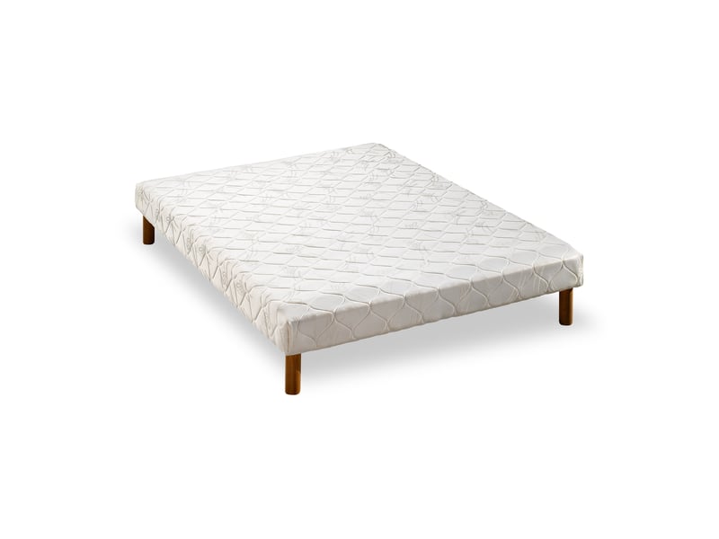  Sommier 14 lattes garni polyéther 130x190cm  - Conforama A