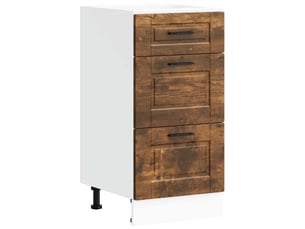 Meuble de rangement, armoire de cuisine porto chêne fumé bois d'ingénierie shl9855