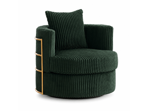 Fauteuil fixe Fay Lum <strong></strong> Velours côtelé vert
