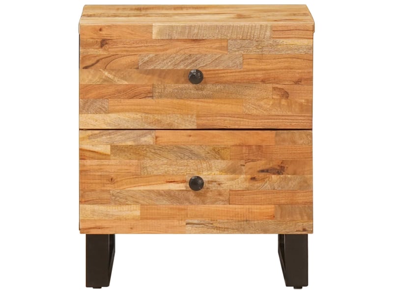 Table de chevet - cabinet de chevet - table de nuit 2 pièces marron 40 x 33 x 46 cm - Conforama C