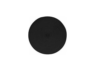 Lot de 6 sets de table - d 38 cm - polypropylène - noir - livraison gratuite