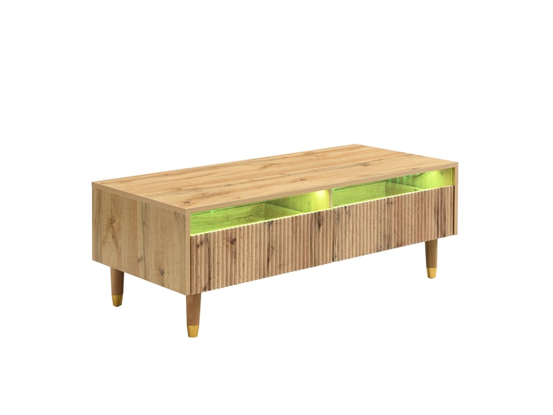  Meuble tv,178x35x45 cm,avec table basse 110x50x40 cm,mdf,led  - Conforama D
