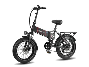 Vélo électrique pliable maxtron polaris 250w, batterie 48v 13ah, fat bike noir
