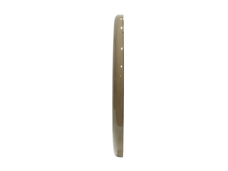  Miroir en mdf de 90 de diamètre laqué couleur taupe brillant  - Conforama D