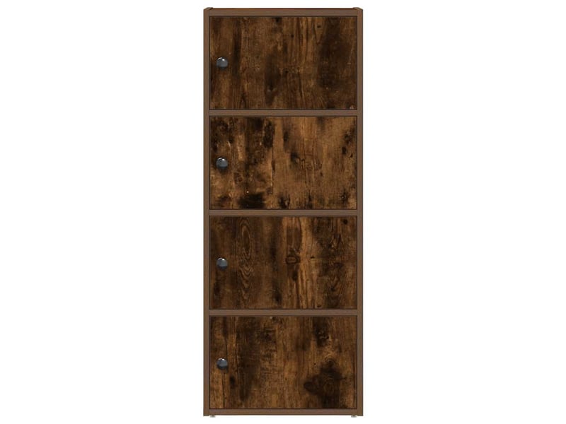  Bibliothèque, étagère de rangement chêne fumé 40x24x102 cm bois d'ingénierie  - Conforama D