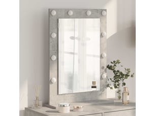 Miroir rectangulaire à fixer coloris gris <strong></strong>  <strong></strong> - 50 cm x 70 cm