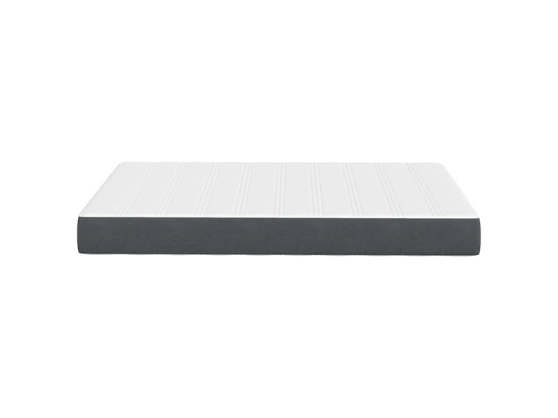 Lit double- lit adulte - matelas de lit avec matelas gris 120 x 190 cm tissu - Conforama D