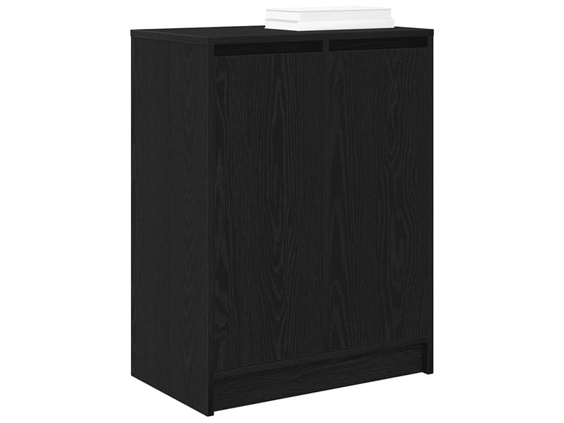  Meuble à chaussure | armoire à chaussures chêne noir 57x34x76 cm bois d'ingénierie  - Conforama D