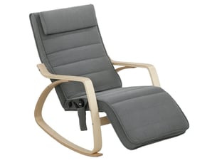 Fauteuil fixe <strong>ROLIPO</strong> Velours gris