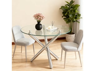 Table basse coloris argenté <strong></strong> <strong></strong>