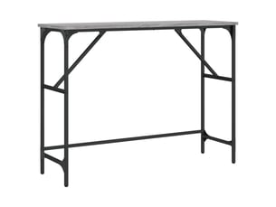 Table de chevet - table console sonoma gris 100x32x75 cm bois d'ingénierie