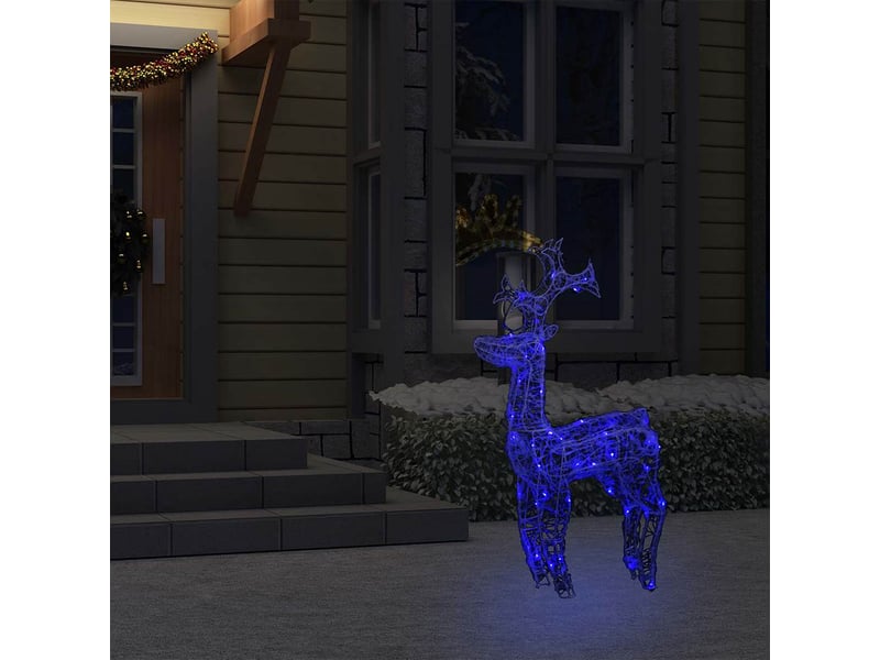  Renne de décoration, éclairage de noël 90 led 60x16x100 cm acrylique cf62044  - Conforama C