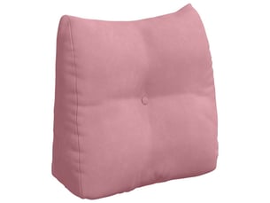 Coussin de dos, coussin de dossier rose 45 x 24 x 50 cm velours cf54980
