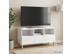 Meuble tv coloris blanc 102 cm <strong></strong>  <strong></strong>