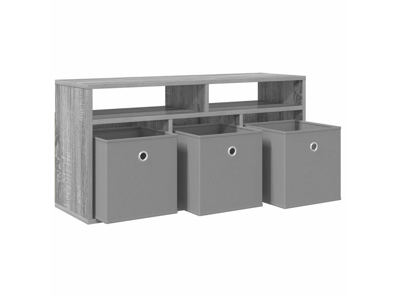 Armoire de rangement bureau avec tiroir gris sonoma 87x27,5x43 cm  - Conforama E