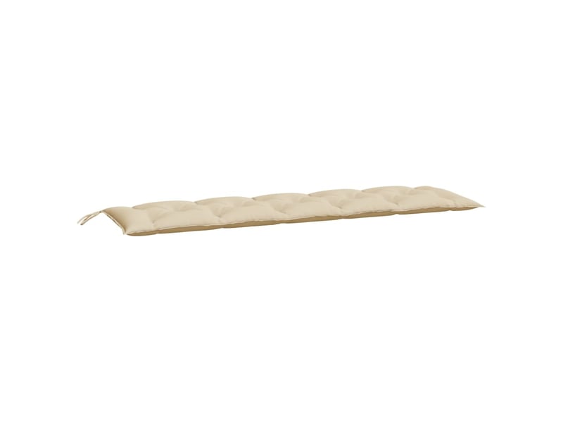  Lot de 2 coussins de banc jardin, coussins d'assise beige 180x50x7 cm tissu oxford cf58716  - Conforama C