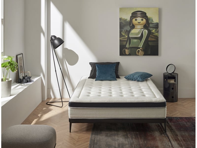 Matelas à mémoire de forme au graphène bio memory elite confort - mémoire de forme au graphène, 5 cm, indépendance de couchage 8434196068476 - Conforama D
