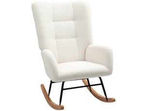 Fauteuil fixe MODENVIE  Tissu bouclette beige vendu A l'unité