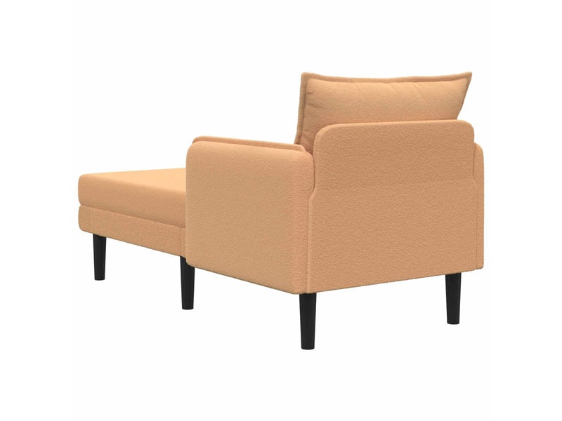  Vidaxl grande méridienne beige bouclé  - Conforama E